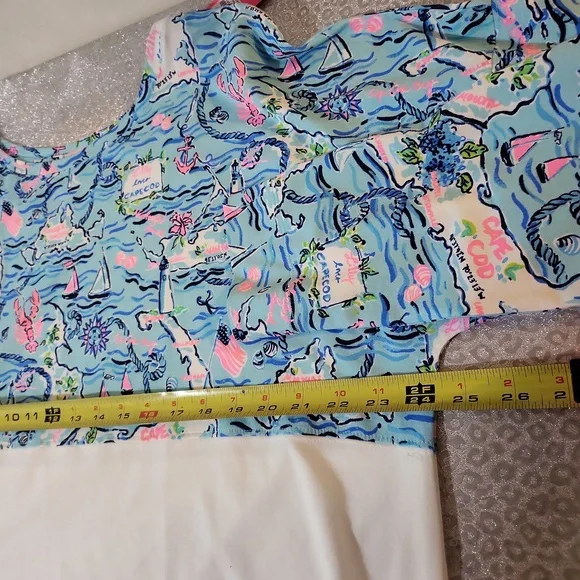 Lilly Pulitzer Finn Top Bali blue SZ-XXL - Picture 4 of 6